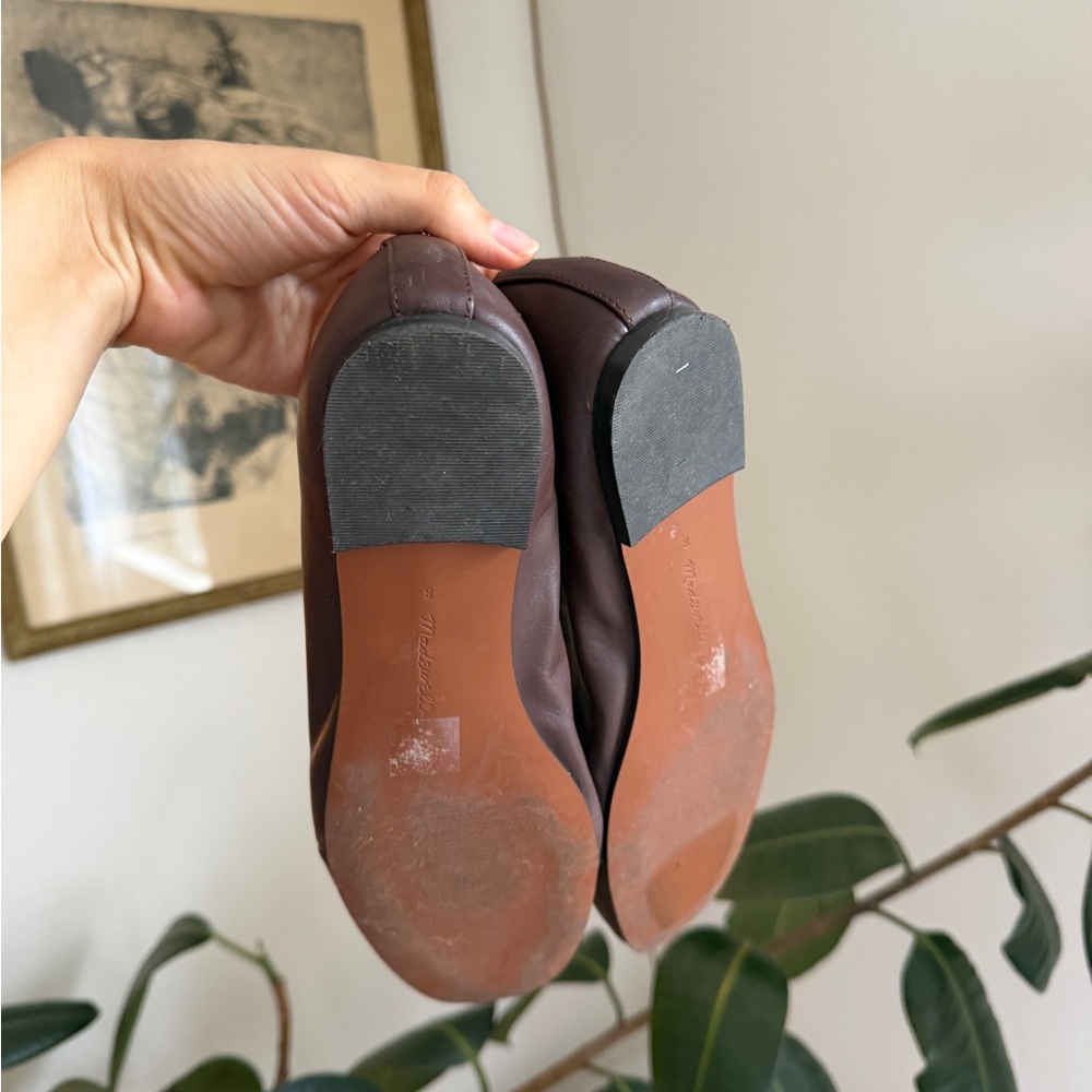 Madewell The Greta Ballet Flat in Chocolate Raisin - Picture 2 of 2